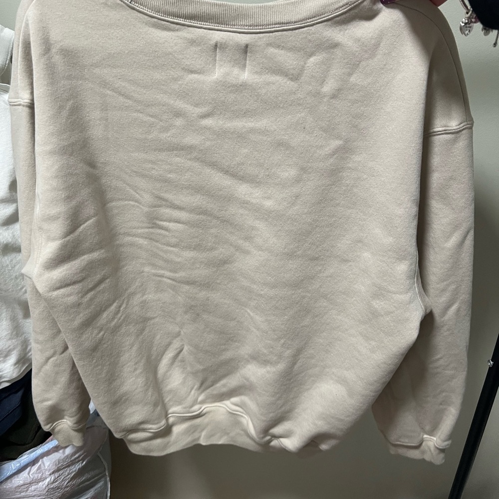 GAP Cream Fleece Pullover - Picture 3 of 4